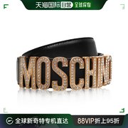 香港直邮潮奢 Moschino 莫斯奇诺 女士 亮片徽标皮带