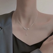小众设计麦穗项链女生s999纯银锁骨链高级感生日礼物