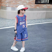 款童篮球服套装夏季薄款中大童运动夏装儿童无袖背心速干衣