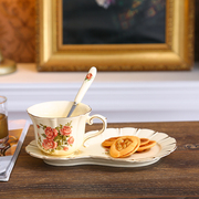 欧式陶瓷咖啡杯碟套装英式下午花茶家用咖啡杯具高档奢华结婚