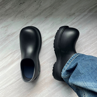 cleanfit米奇大头德比鞋，2024雨鞋机能，城市防水懒人厨师鞋男鞋