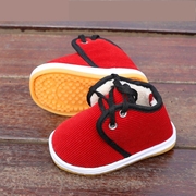 男女宝宝0-1-2-3岁4婴儿，小孩软底防滑保暖加绒手工学步纯棉布鞋子