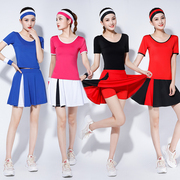 夏季杨丽萍广场舞运动健身服装，时尚跳操瑜珈，练功服跑步套装女