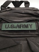 u.s.army美国长条刺绣魔术贴臂章个性，战术徽章军迷背包补丁贴军绿