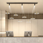 餐厅吊灯现代极简创意新中式，荷叶办公室前台，酒吧餐桌茶室吧台灯饰