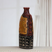 中式陶瓷工艺品家居装饰品创意办公室书房书架书柜摆件手工陶礼物