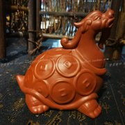 紫砂茶宠陶瓷把玩可养龙龟貔貅三足金蟾鳌鱼摆件微瑕