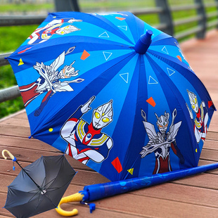 儿童雨伞晴雨伞耐用全自动幼儿园小学生上学伞，卡通轻便小孩奥特曼