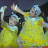 黄色蓬蓬纱裙快乐小星星儿童舞蹈演出服可爱公主裙小荷风采表演服
