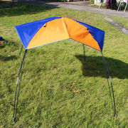 sunnyhike充气船橡皮艇遮阳篷2-4人充气船用折叠帐篷，遮阳棚桔色+
