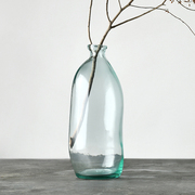 迦乐西班牙进口北欧简约环保，手工玻璃花瓶，艺术花器高款