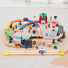 仿真电动小火车轨道车玩具汽车儿童木制轨道套装男孩益智兼容BRIO