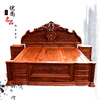 红木家具缅甸花梨木雕花欧式床，卧室家具套装，组合双人实木红木床