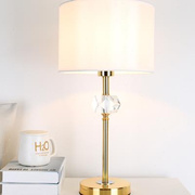 欧式水晶台灯卧室床头，现代时尚轻奢大气，创意浪漫温馨金色高档台灯