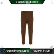 香港直邮PT 男士 巧克力色弹力棉质裤子 CORTZAZ40FWDNU35
