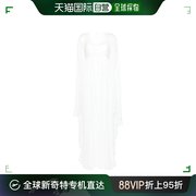 香港直邮Alberta Ferretti 雪纺绉纱后斗篷连衣裙 1614A0408