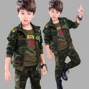 儿童迷彩服套装男童坦克衣服小孩，当兵军人宝宝男孩，运动衣秋衣外套