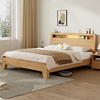 宜家床实木现代简约1.5米双人家用主卧单人1米2出租房屋用经济型