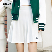 mlb女款刺绣logo学院风，百褶裙高腰短裙，裙裤24夏季skv01