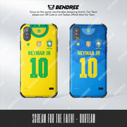 本队2021巴西国家队主客场球衣内马尔全包软手机壳套定制号码威廉