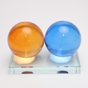 透明水晶球摆设北欧创意家居，客厅样板房间，办公桌面软装饰物小摆件