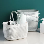 日式洗澡篮手提式洗澡篮子浴室塑料，洗漱收纳筐沥水浴筐洗浴置物篮
