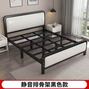床1.8m铁艺床排骨架双人铁床，单人软包床出租屋，宿舍1.5m钢架铁架床