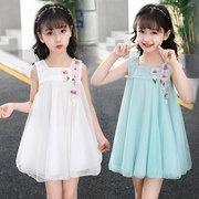 公主裙女童连衣裙夏装，2023女宝宝洋气裙子，韩版中大童蓬蓬纱裙