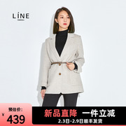 line女装韩版羊毛混纺西装，外套秋季手工夹克，短外套nghjlj9900