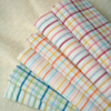 popohouse夏季软薄透气淡彩格子，条纹色织纯棉，布料儿童衬衫面料diy