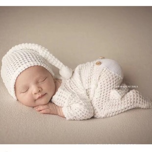 新生婴儿童摄影衣服宝宝，连体衣拍照服装影楼，写真个性幼崽艺术服