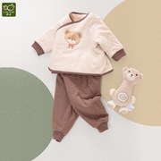 拉比新生儿衣服初生婴儿棉服，套装宝宝冬装，棉衣0-3-6个月幼儿棉袄