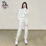 Adidas阿迪达斯三叶草情侣服运动休闲彩色刺绣工装连体衣H43972