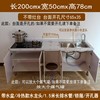 灶台柜水盆简易组合实木不锈钢厨房橱柜经济型租房用水池水槽柜子