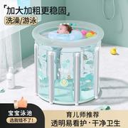 婴儿专用游泳桶浴桶大号，宝宝泡澡桶婴儿充气浴盆家用小孩游泳澡盆