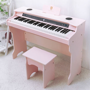 俏娃宝贝儿童电钢琴61键，钢琴宝宝小钢琴，3-6-8-12岁木质琴玩具电子