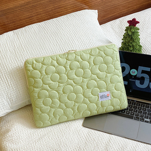 韩国mazzzzy可爱花朵太空棉ipadpro11寸平板内胆，包14-15寸笔记本收纳包简约(包简约)电脑包手拿文件包保护套13.3寸女