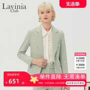 lavinia商场同款2024年春秋，宽肩廓形女士西装，外套通勤j31w07