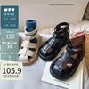 韩版儿童凉鞋夏季包头女童靴子编织罗马鞋防滑女孩沙滩鞋软底童鞋