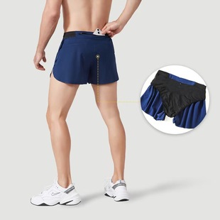 夏季男士超薄三分裤运动短裤跑步健身柔软三角内衬防走光速干透气