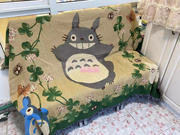 日本哥白林像景毛织沙发垫地毯墙饰多用毛毯140*190cm