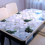 pvc桌布透明软玻璃防水防烫水晶板塑料餐桌面，保护胶垫茶几垫加厚u