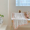 四层竹纤维纱布盖毯夏季空调，毯儿童夏凉被薄款小毯子宝宝午睡毯团
