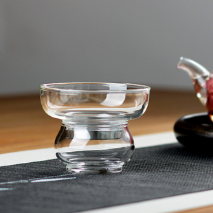 茶滤茶漏高硼硅玻璃耐热透明不锈钢功夫茶具茶叶漏斗筛漏勺过滤网