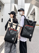 2023韩版运动休闲双肩包男女户外旅行背包个性拼色大学生书包