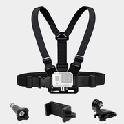 适用Gopro Hero5/4/6/7固定肩带小蚁米山狗运动相机摄像机胸前带