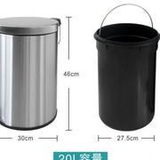 欧式不锈钢垃圾桶创意时尚，家用厨房卫生间脚踏式垃圾桶有内桶