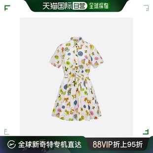 欧洲直邮christiandior(迪奥)24女士束腰衬衫裙