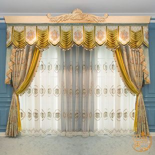 欧式窗帘客厅奢华大气别墅美式卧室法式复古中式成品轻奢新中式光