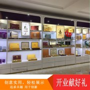 急速展览柜子烤漆白色首饰展示柜珠宝柜台展柜玻璃柜台手